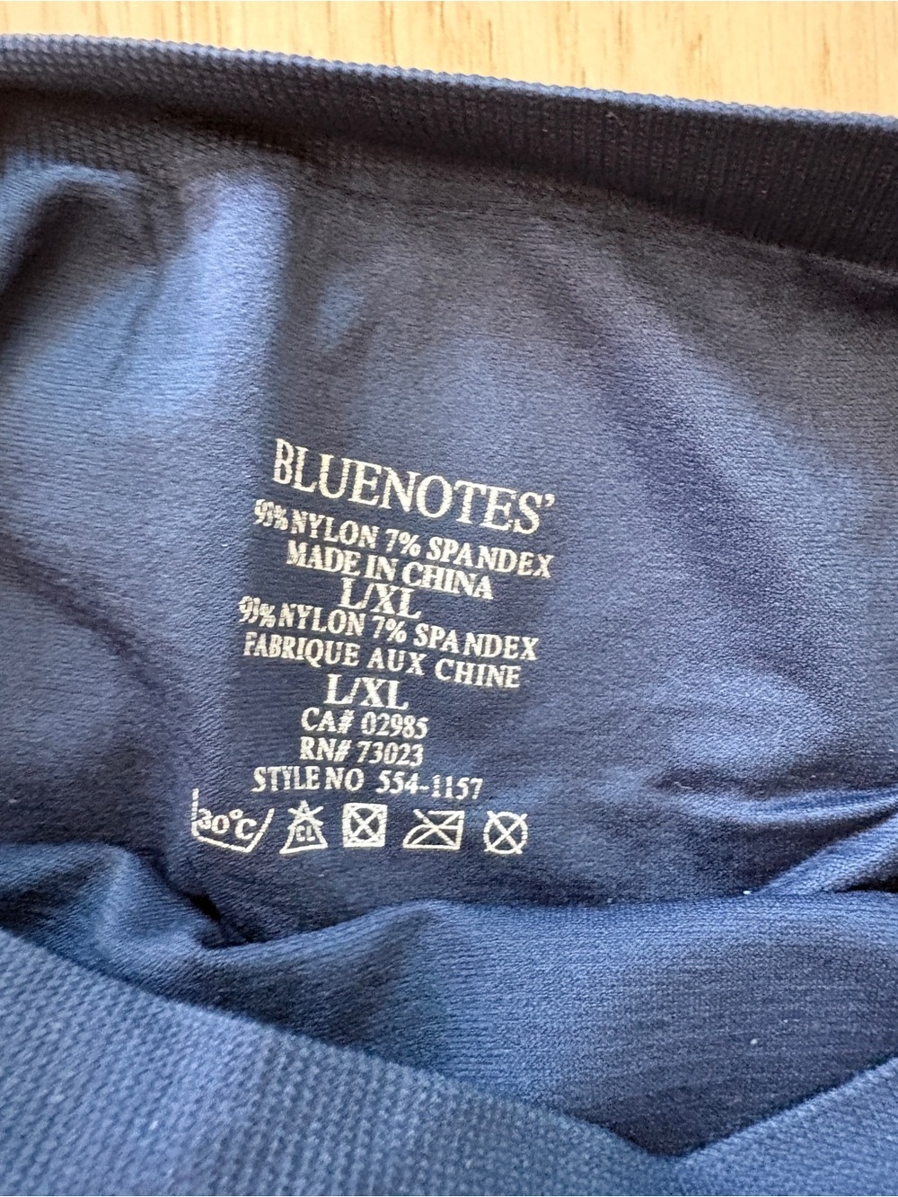 Bluenotes Navy Stretch Sleeveless Top - L/XL Youth (XS for woman) - Picture 5 of 6